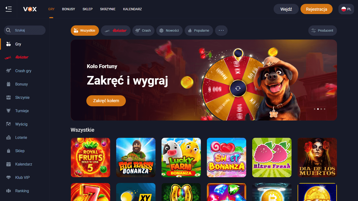 Vox Casino ist der führende Online-Casino-Anbieter in Deutschland.