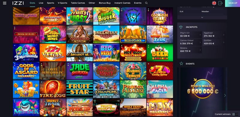 Orangemorange Casino-Website: Hier wird das Banner für die Online-Casino-Spiele abgespielt